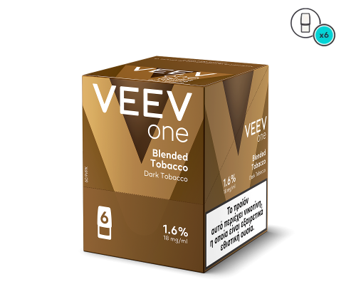 Veev one Blended Tobacco packaging on a white background