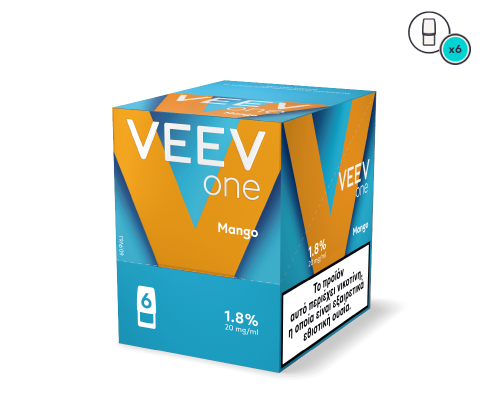 Veev One Mango vape device packaging on a white background