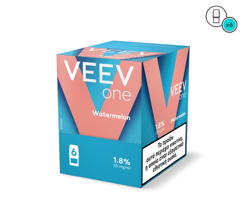 Veev one watermelon product packaging on a white background