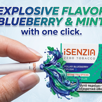 iSENZIA Polar Blueberry Crush 2026 – Barras calentadas sin tabaco | 10 paquetes
