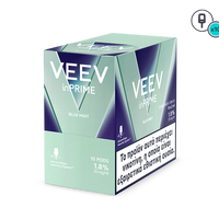 Veev inPrime Blue Mint packaging on a white background