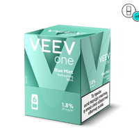 Veev one Blue Mint vape device packaging on a white background