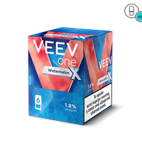 Veev one watermelon vape device packaging on a white background