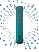 An electronic Pulze Tobacco Kit in Deep Teal color with a sleek design against a blue background with radiating dots.